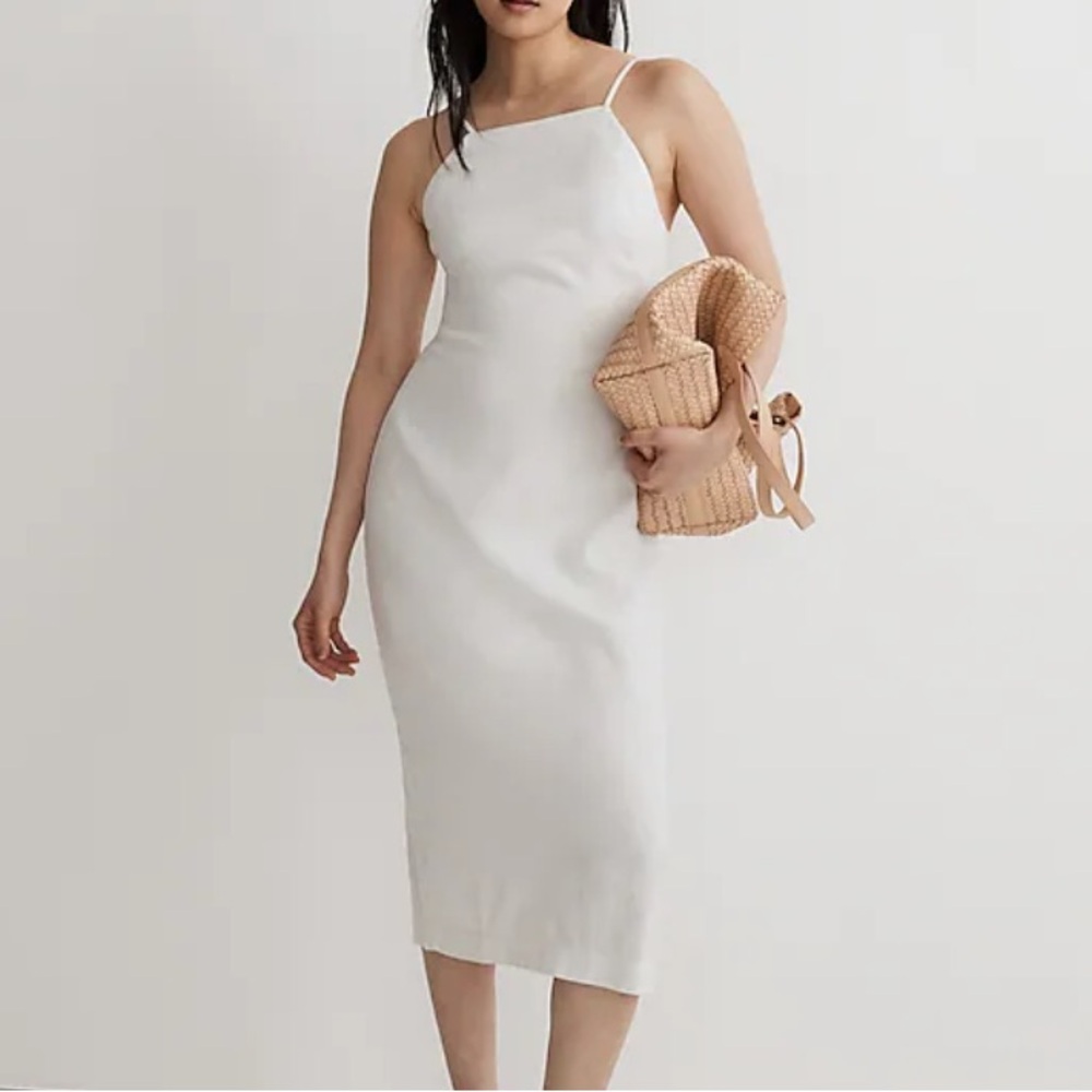 Madewell Goldie Midi Dress in 100% Linen